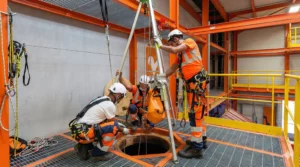 Formation espaces confinés surveillant trou d’Homme – sécurité et prévention des risques